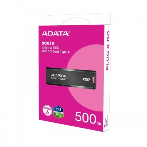 Портативний SSD ADATA SC610 500GB USB 3.2 550/500Mb/s Black