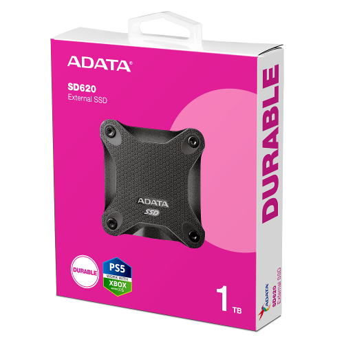 Портативный SSD ADATA SD620 1TB USB 3.2 520/460 МБ/с Black