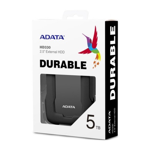 Зовнішній жорсткий диск PHD External 2.5'' ADATA USB 3.1 DashDrive Durable HD330 5TB Black