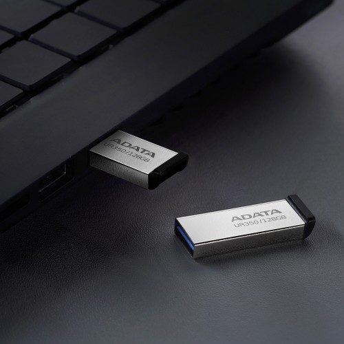 Флеш-накопичувач ADATA USB 3.2 UR 350 128Gb Silver/Black