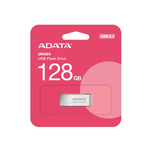 Флеш-накопитель ADATA USB 3.2 UR 350 128Gb Silver/Beige