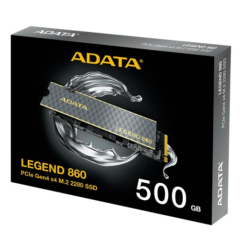 Накопичувач SSD M.2 ADATA LEGEND 860 500 GB 2280 PCIe Gen 4x4 3D NAND Read/Write: 5000/3000 MB/sec