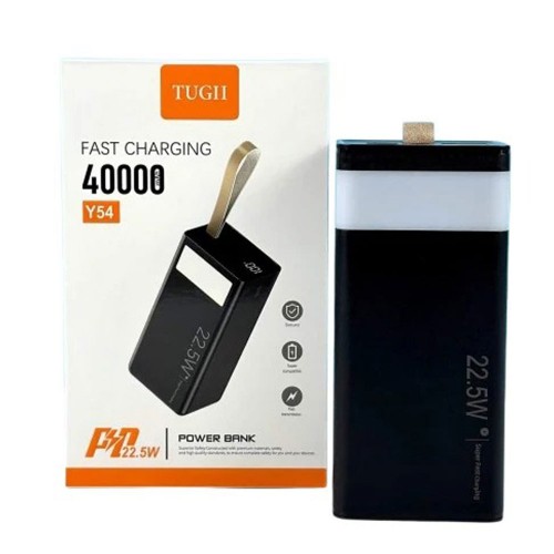 Внешний аккумулятор WUW TUGII-Y54 (быстрая зарядка PD22.5W) 40000mAh Black