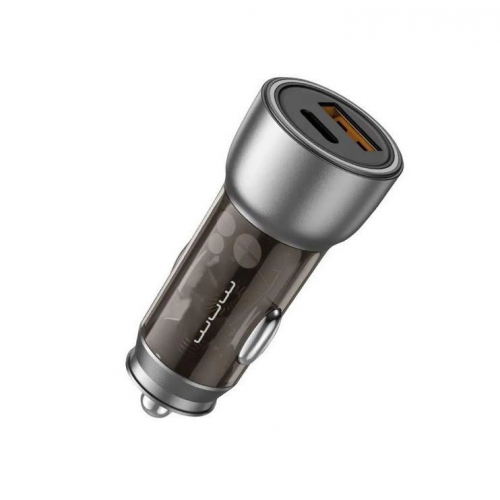 Автомобильное зарядное устройство WUW-C185 PD20W+QC3.0 black