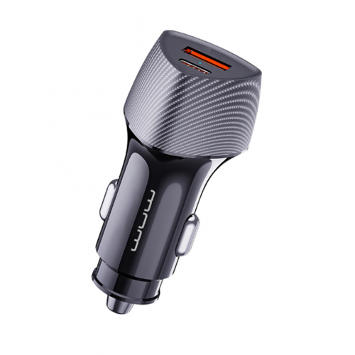 Автомобильное зарядное устройство WUW-C206 PD20W+QC3.0 Grey