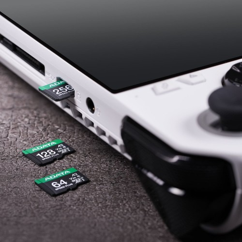 Карта пам'яті microSDXC (UHS-1 U3) A-DATA SPEED PLUS 256Gb Class 10 V30 A2 (R-180Mb/s W160Mb/s) (adapter SD)