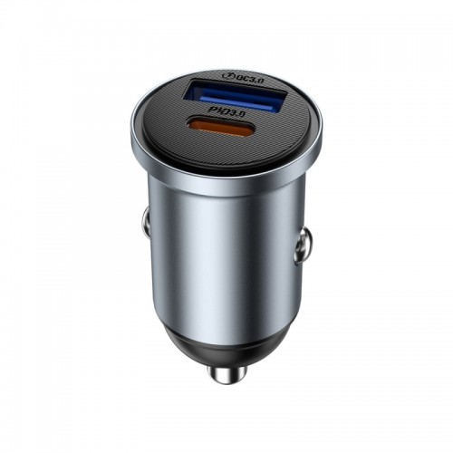 Автомобильное зарядное устройство WIWU 35W Nano Lite Fast Car Charger Wi-CC030 Gray