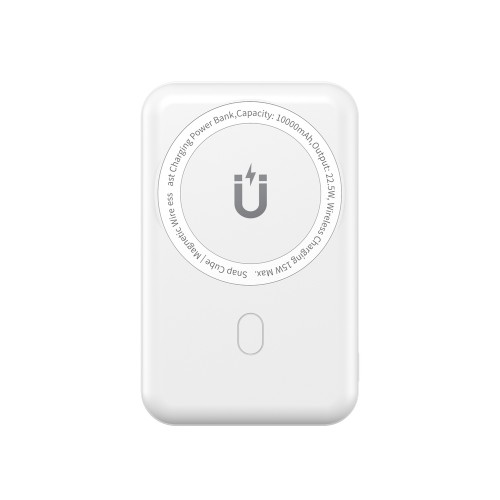 Зовнішній акумулятор WIWU Snap Cube- Magnetic Wireless Charger Power Bank 10000mAh SC1000WHT (3C) White
