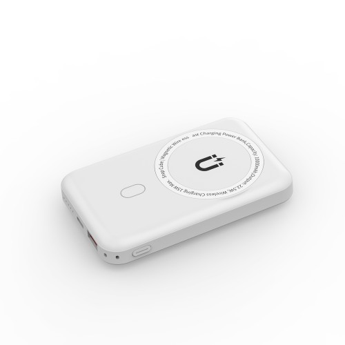 Зовнішній акумулятор WIWU Snap Cube- Magnetic Wireless Charger Power Bank 10000mAh SC1000WHT (3C) White