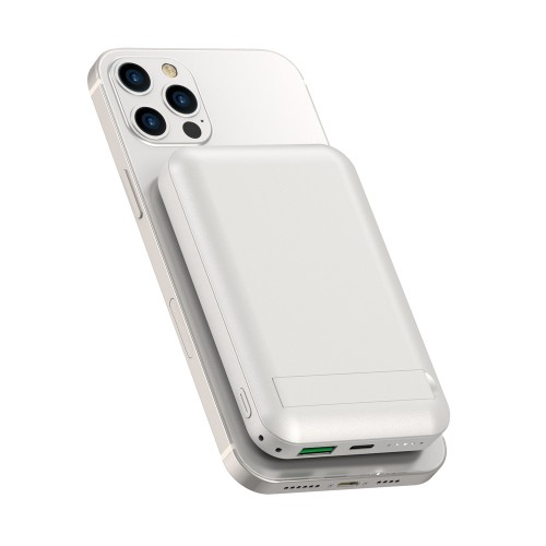 Зовнішній акумулятор WIWU Snap Cube- Magnetic Wireless Charger Power Bank 10000mAh SC1000WHT (3C) White