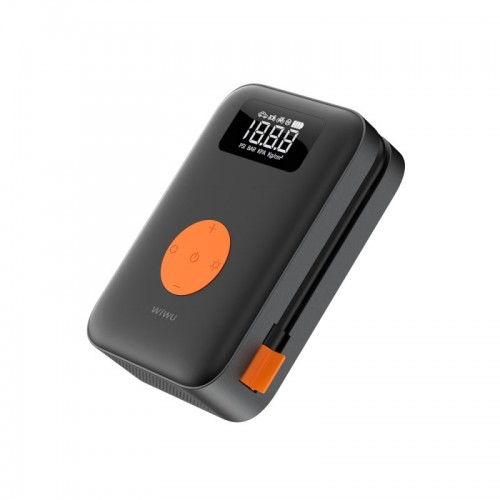 Портативный беспроводной насос для шин WIWU Portable Cordless Tire inflator Wi-Ai003 Black