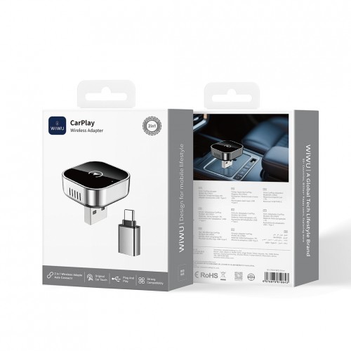 Адаптер WIWU CarPlay Adapter Wi-CP003 Silver