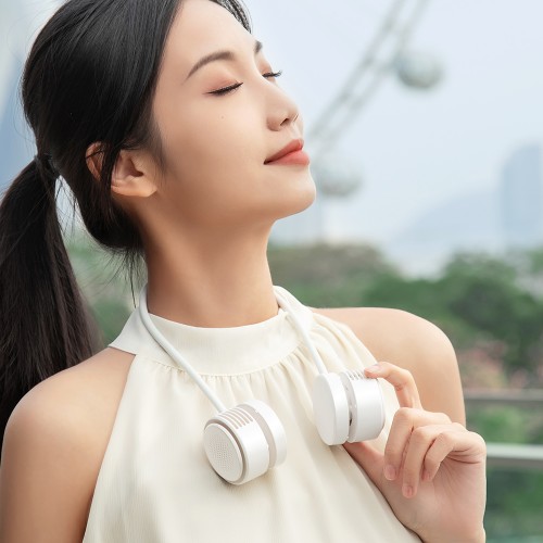 Портативный вентилятор на шею WIWU Twins Neck Fan Wi-FS014 White