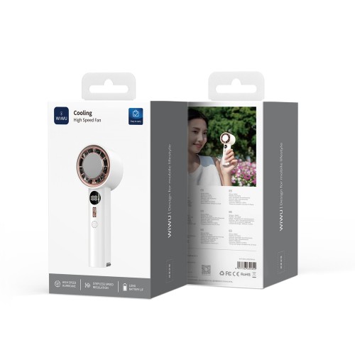Портативный вентилятор WIWU Cooling High Speed Fan Wi-FS016 White