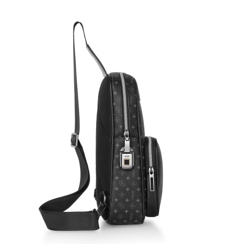 Сумка WIWU Master Fingerprint Lock Crossbody Bag Black