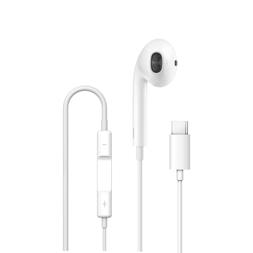 Наушники WIWU Type-C Solobuds Wired Earbuds EB307 White
