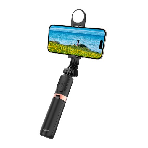 Селфи-трипод WIWU Mini Selfie Stick Wi-SE011 (with filled lights) Black