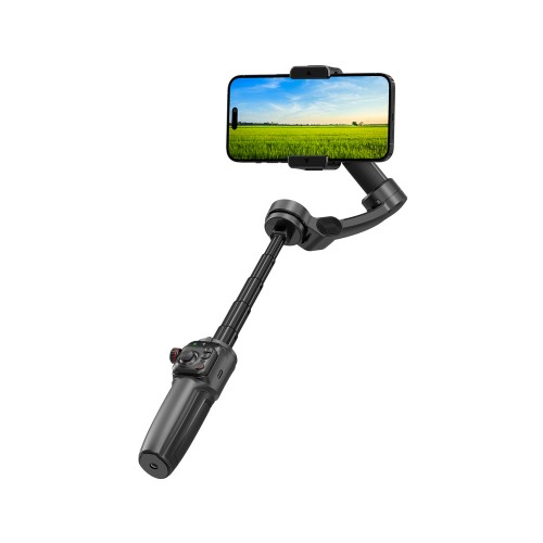 Трехосевой стабилизатор с автоматическим отслеживанием WIWU AI Smart Checking Gimbal PRO Wi-SE016 Black