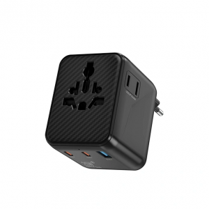 Сетевой фильтр WIWU 25W Warrior GaN универсальный адаптер 2C1A Wi-UA011 Black