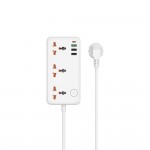 Мережевий подовжувач WIWU 30W Cube Multiple Function GaN Power Strip 1C3A+3 sockets Wi-S005 EU White