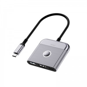 USB-хаб WIWU Traveling 3в1 USB C хаб Wi-HB002 серый