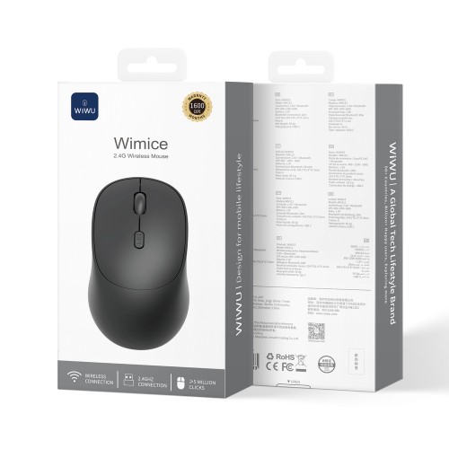 Беспроводной манипулятор мышь WIWU 2.4G Wireless Mouse WM112 Black
