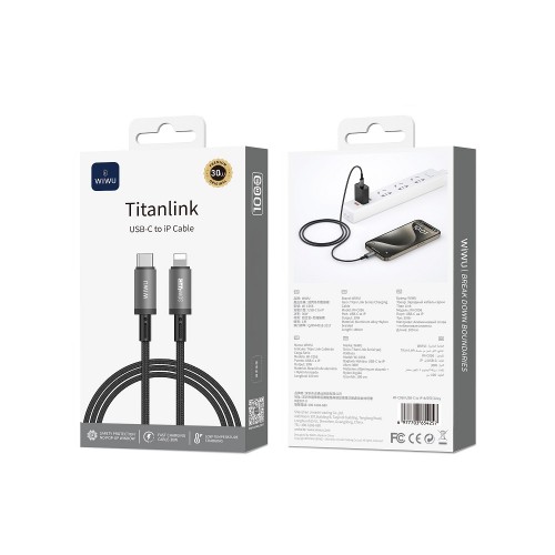Кабель WIWU 30W Titanlink Series Charging Cable 1M Wi-C056 C-L