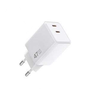Сетевое зарядное устройство WIWU Cube 67W 2C+A GaN Fast Charger Wi-G026 EU White