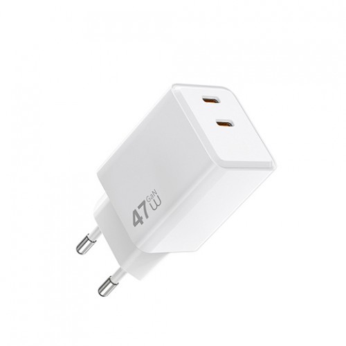 Сетевое зарядное устройство WIWU Cube 67W 2C+A GaN Fast Charger Wi-G026 EU White