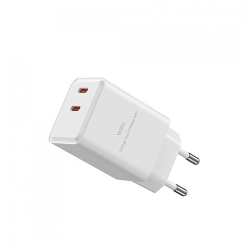 Сетевое зарядное устройство WIWU Cube 67W 2C+A GaN Fast Charger Wi-G026 EU White