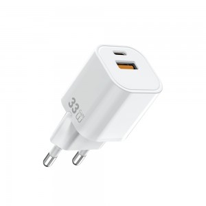 Сетевое зарядное устройство WIWU 33W Cube GaN Fast Charger A+C Wi-G017 EU White