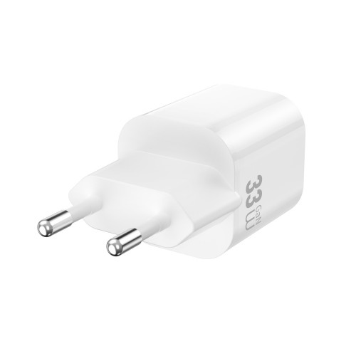 Сетевое зарядное устройство WIWU 33W Cube GaN Fast Charger A+C Wi-G017 EU White