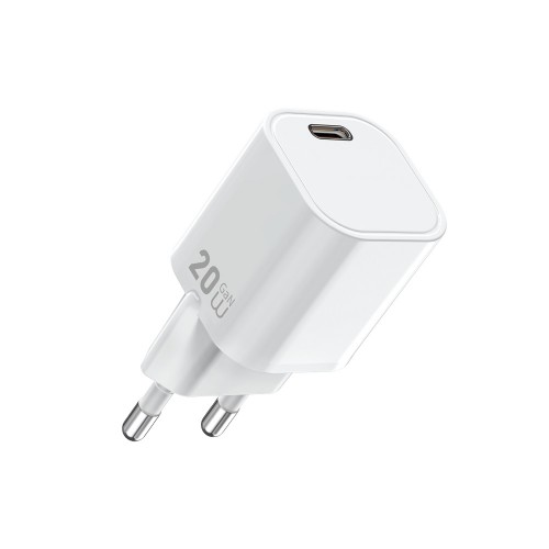 Сетевое зарядное устройство WIWU 20W Cube GaN Fast Charger 1C Wi-G014 EU White