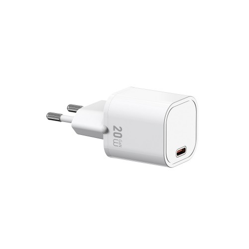 Сетевое зарядное устройство WIWU 20W Cube GaN Fast Charger 1C Wi-G014 EU White
