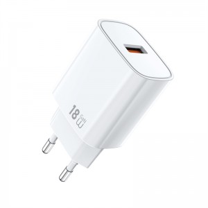 Сетевое зарядное устройство WIWU 18W Essen GaN Fast Charger Wi-G006 EU White