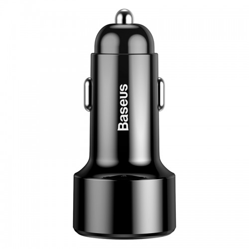 Автомобильное зарядное устройство Baseus Magic Series Dual QC с цифровым дисплеем 45W Black
