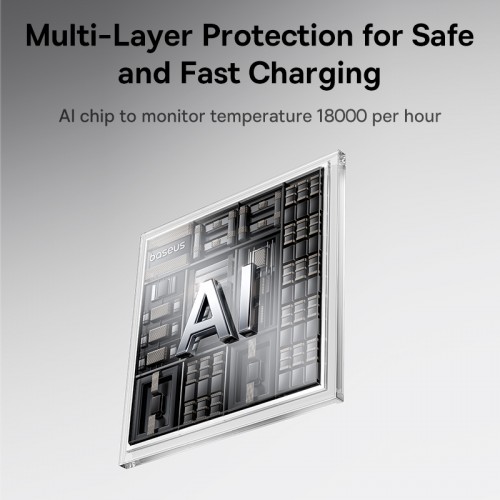 Зовнішній акумулятор Baseus EnerFill FC11 Digital Display Power Bank with Dual Built-in Cables 10000mAh 22.5W Cosmic Black