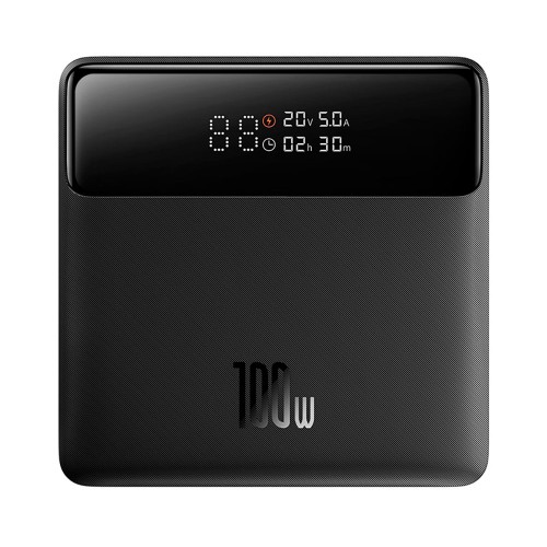 Зовнішній акумулятор Baseus Blade Power Digital Display Fast Charging Power Bank HD Edition 20000mAh 100W Black