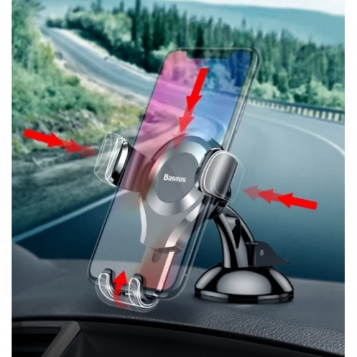 Автотримач для телефона Baseus Osculum Type Gravity Car Mount Black
