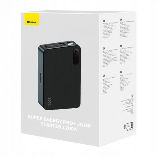 Автомобільний пуско-зарядний пристрій Baseus Super Energy Pro+ 1200A Car Jump Starter Black