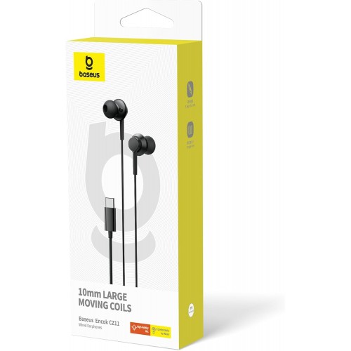 Навушники дротові Baseus Encok CZ11 (Type-C) Black