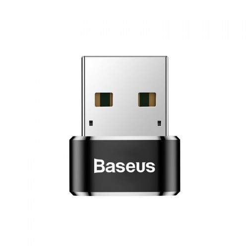 Адаптер Baseus USB (папа) → Type‑C (мама), конвертер, чёрный