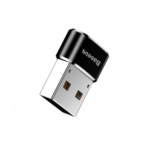 Адаптер Baseus USB (папа) → Type‑C (мама), конвертер, чёрный