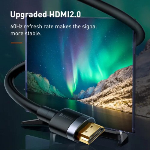 Кабель Baseus Cafule 4KHDMI Male To 4KHDMI Male Adapter Cable 3m Black