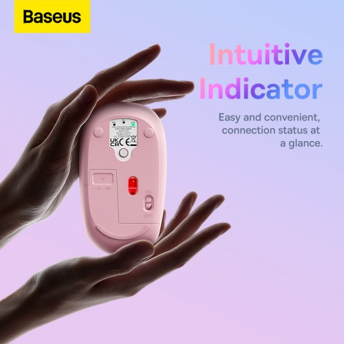 Манипулятор мышь беспроводная Baseus F01B Tri-Mode Wireless Mouse Baby Pink