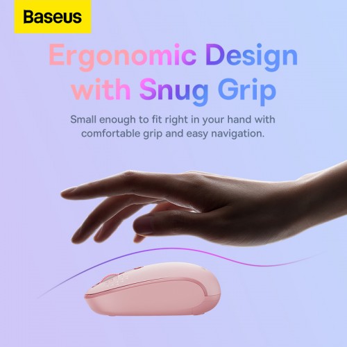 Манипулятор мышь беспроводная Baseus F01B Tri-Mode Wireless Mouse Baby Pink