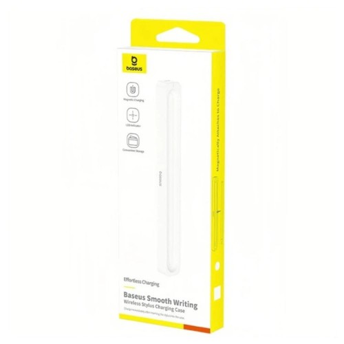 Зарядный кейс для стилуса Baseus Smooth Writing Stylus Wireless Charging Case Moon White (с простым зарядным кабелем Type-C 3A 0,3 м)