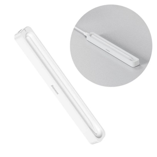 Зарядный кейс для стилуса Baseus Smooth Writing Stylus Wireless Charging Case Moon White (с простым зарядным кабелем Type-C 3A 0,3 м)