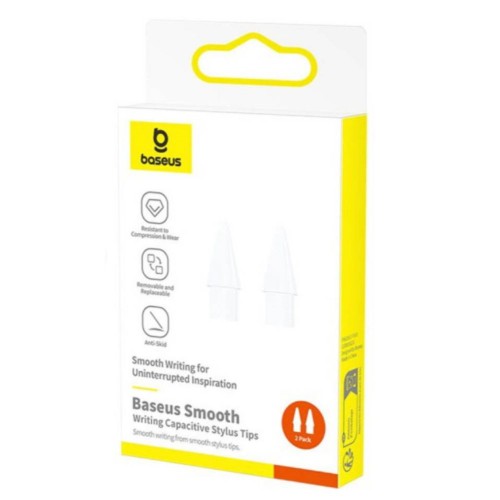 Сменные наконечники для стилуса Baseus Smooth Writing Capacitive Stylus Tips Moon White（2 шт.）