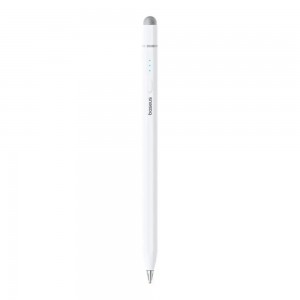 Стилус Baseus Wise Writing HN1 Universal Version с проводной зарядкой, 2-в-1 стилус для HUAWEI/XIAOMI, Moon White (в комплекте кабель Type-C*1, наконечник*1 и поддержка защиты от касания ладонью)